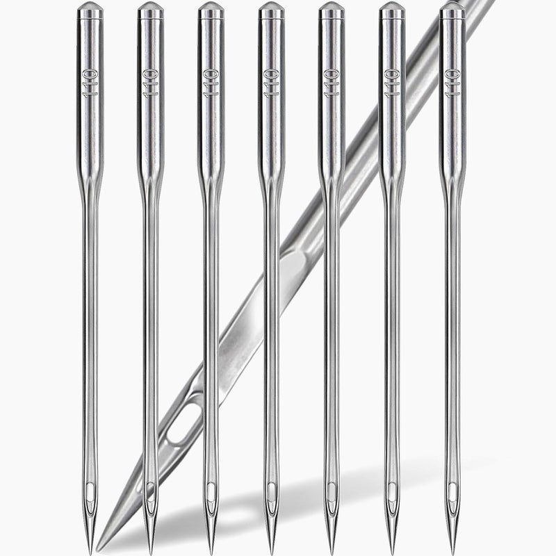 AUGHOA 60 PCS Size 110/18 Heavy Duty Sewing Machine Needles, Universal Leather&Jeans Sewing Machine Needles, Heavy Fabric Needles Suitable for Singer, Brother, Janome Home Sewing Machine - Image 1